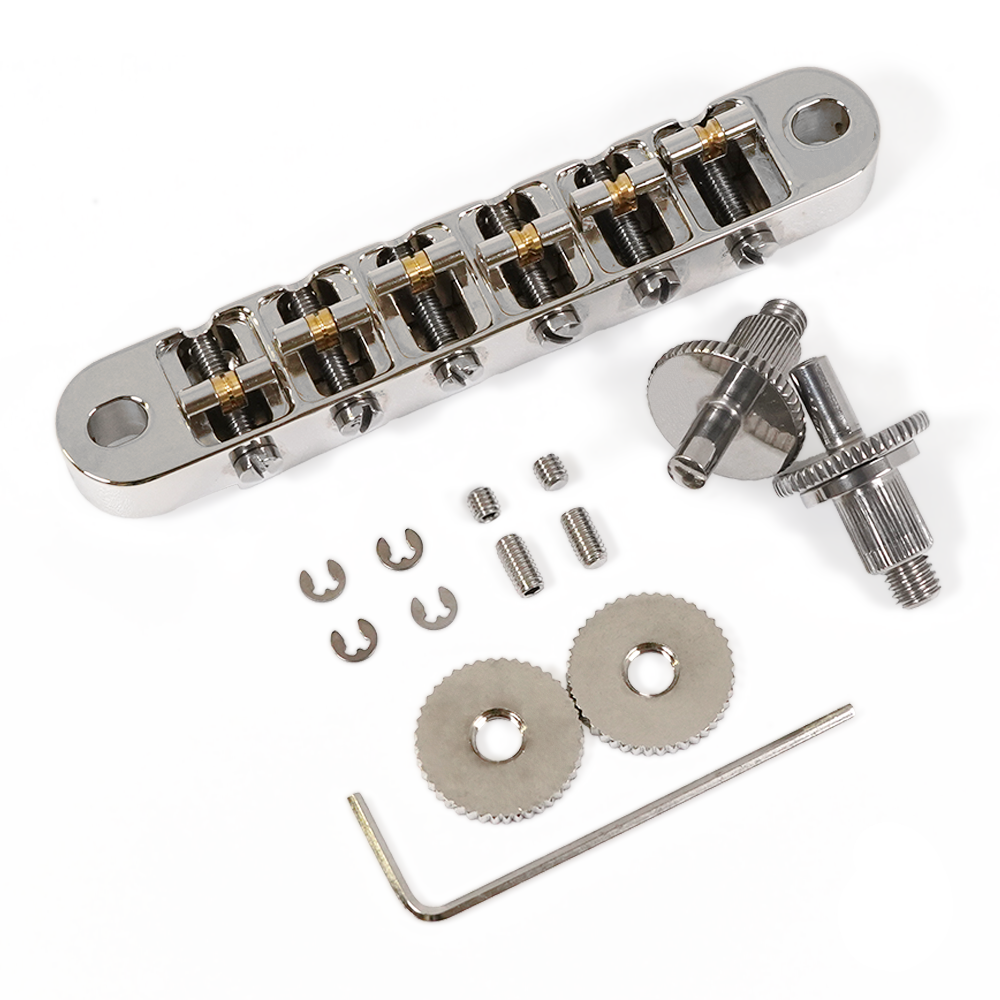 【お取り寄せ/代引不可】ABM/ABM2400n-RO ローラーサドル ナッシュビルブリッジセット (インチ規格) ニッケル / ギターパーツ ブリッジ