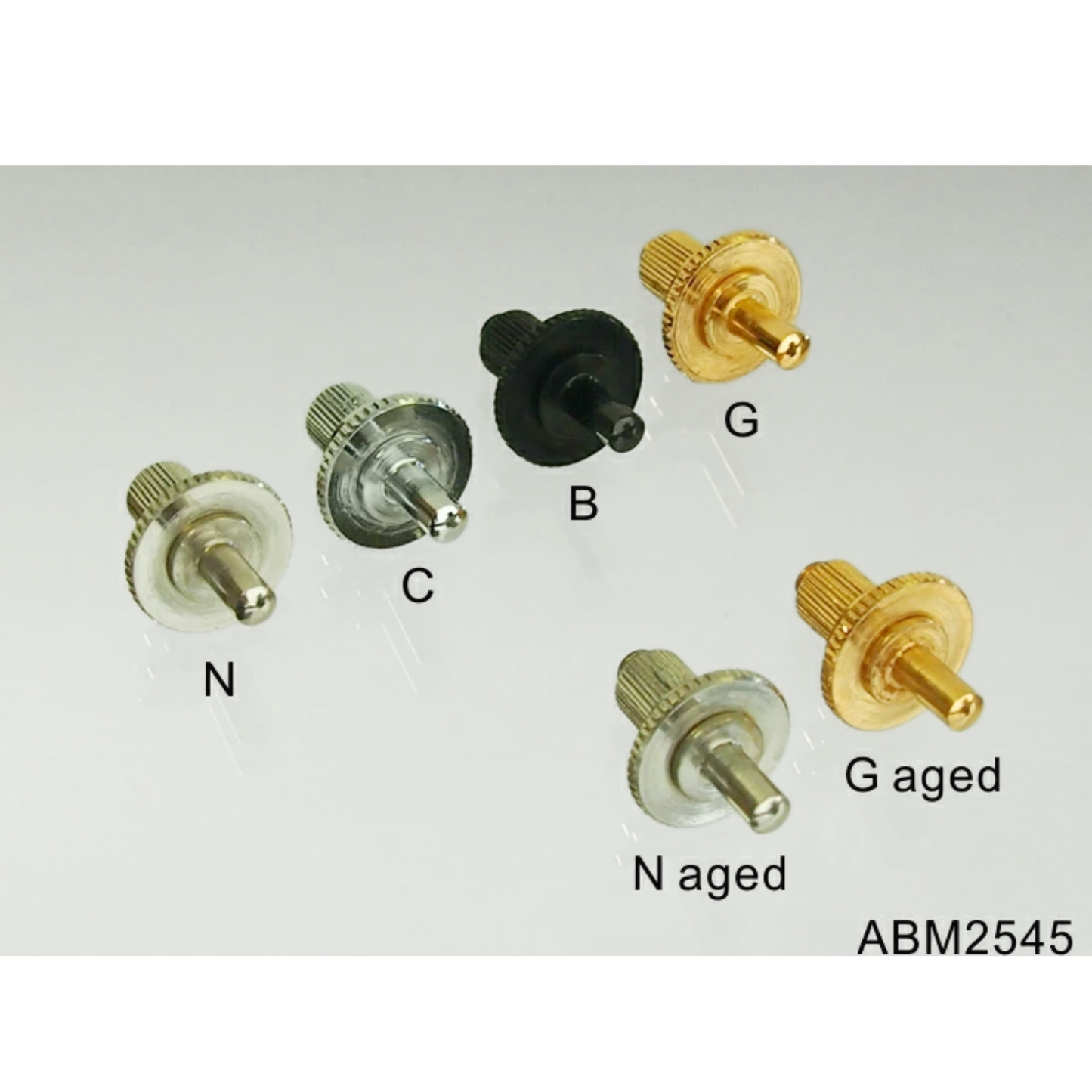 ABM - ABM2545B ナッシュビル用 スタッド/アンカーセット ブラック(インチ規格)【ゆうパケット対応可能】