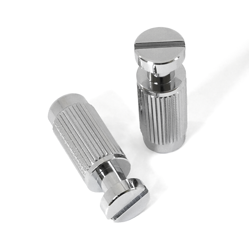 【お取り寄せ/代引不可】ABM - ABM302516C ストップテイルピース用スタッド/アンカーセット クローム(インチ規格)【ゆうパケット対応可能】