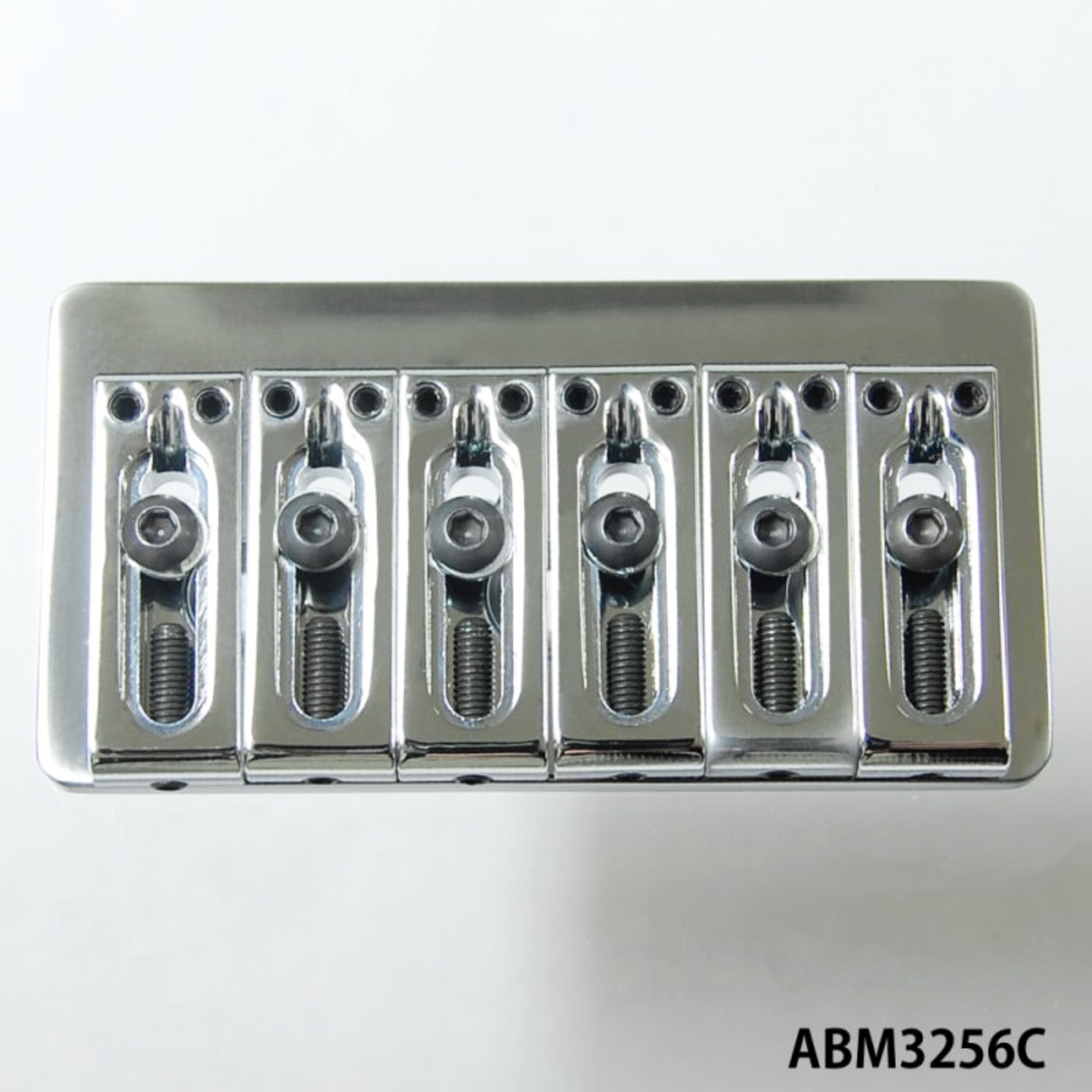 ABM/ABM3256C ハードテイルブリッジ(6弦ギター用)クローム