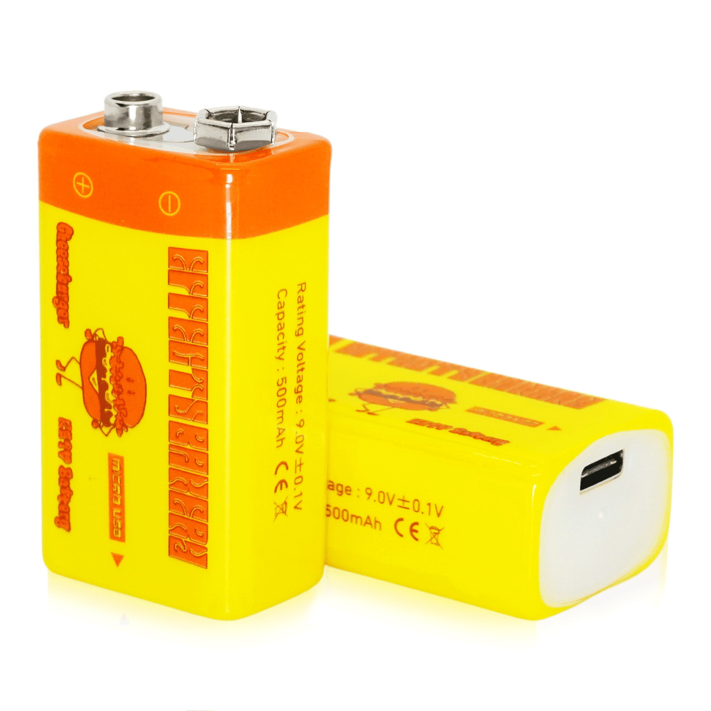 Effects Bakery Cheeseburger RE9V Battery 【ゆうパケット対応可能】 / 充電して何度も使える9Vバッテリー