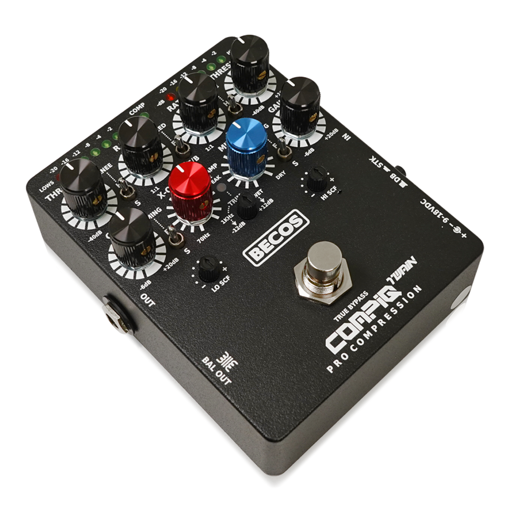 BECOS - CompIQ TWAIN MK2 Panda Stickered | コンプレッサー ギター エフェクター