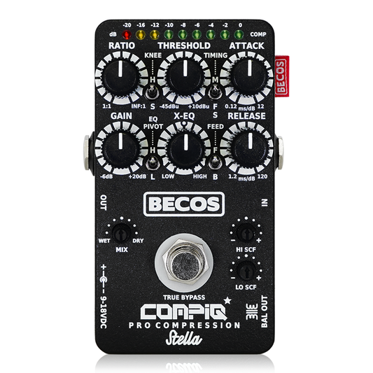 BECOS - CompIQ STELLA Pro Compressor MkII | コンプレッサー ギター ベース エフェクター