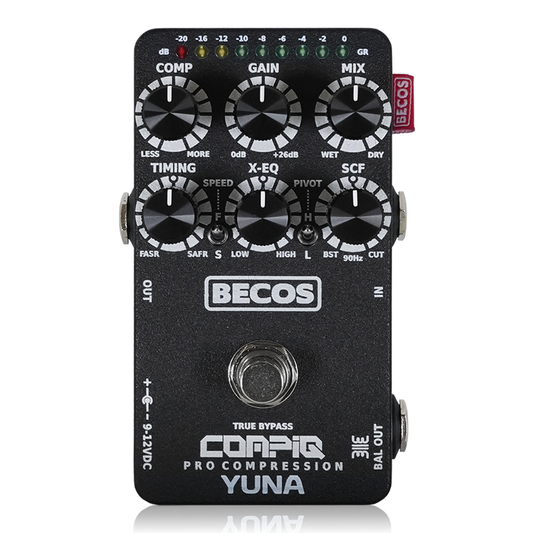 BECOS - CompIQ YUNA Pro Compressor with DITOS | コンプレッサー ギター エフェクター