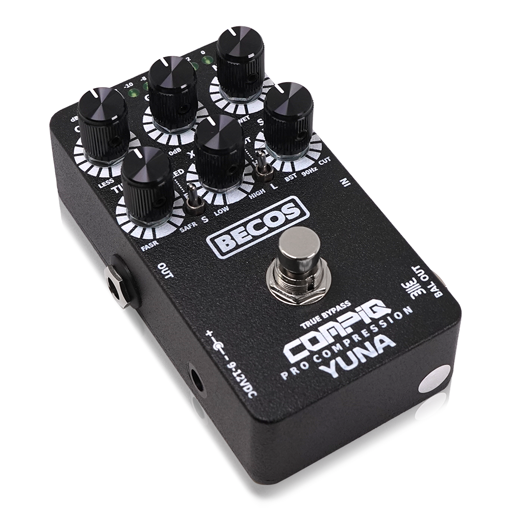 BECOS - CompIQ YUNA Pro Compressor with DITOS | コンプレッサー ギター エフェクター