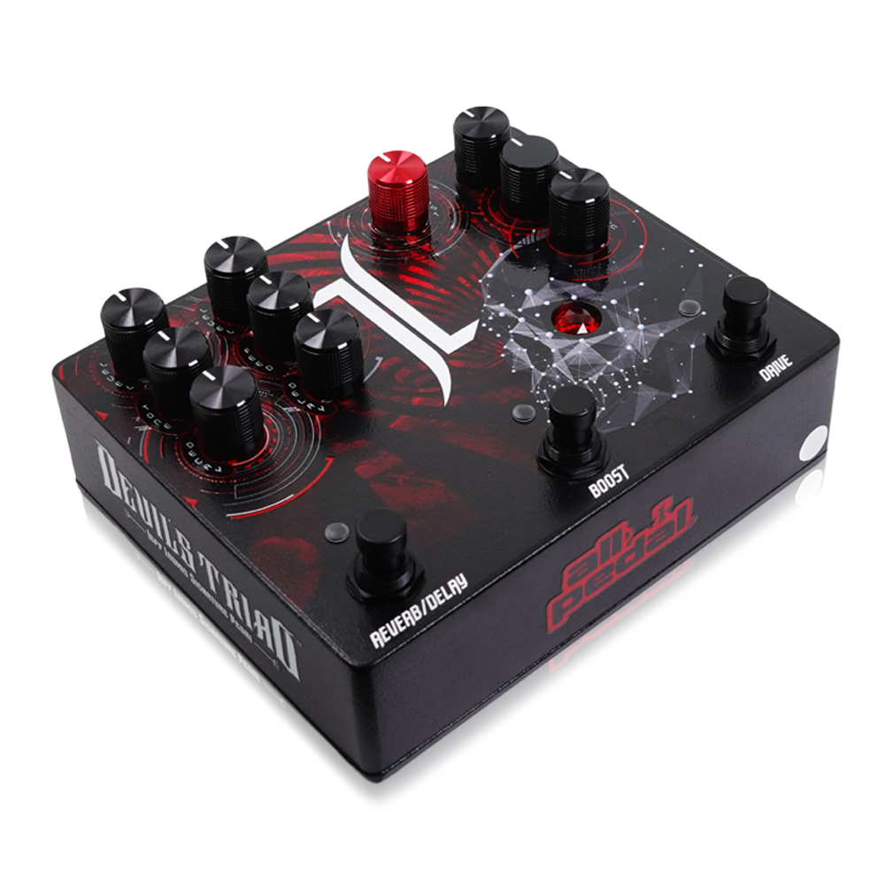 【10/20 16:00まで10%OFF】All-Pedal - Devils Triad | マルチエフェクター ディストーション ブースター ディレイ リバーブ ギター エフェクター