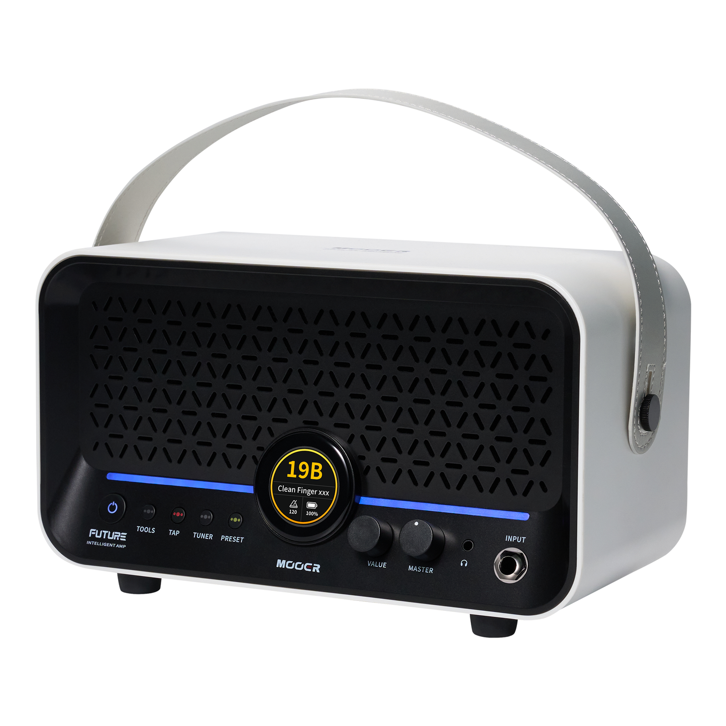 【今だけOTGケーブル付属】Mooer - F15i Li | コンボアンプ ギター アンプ タッチスクリーン搭載 15Wステレオ(7.5W+7.5W)出力 デスクトップアンプ スピーカー
