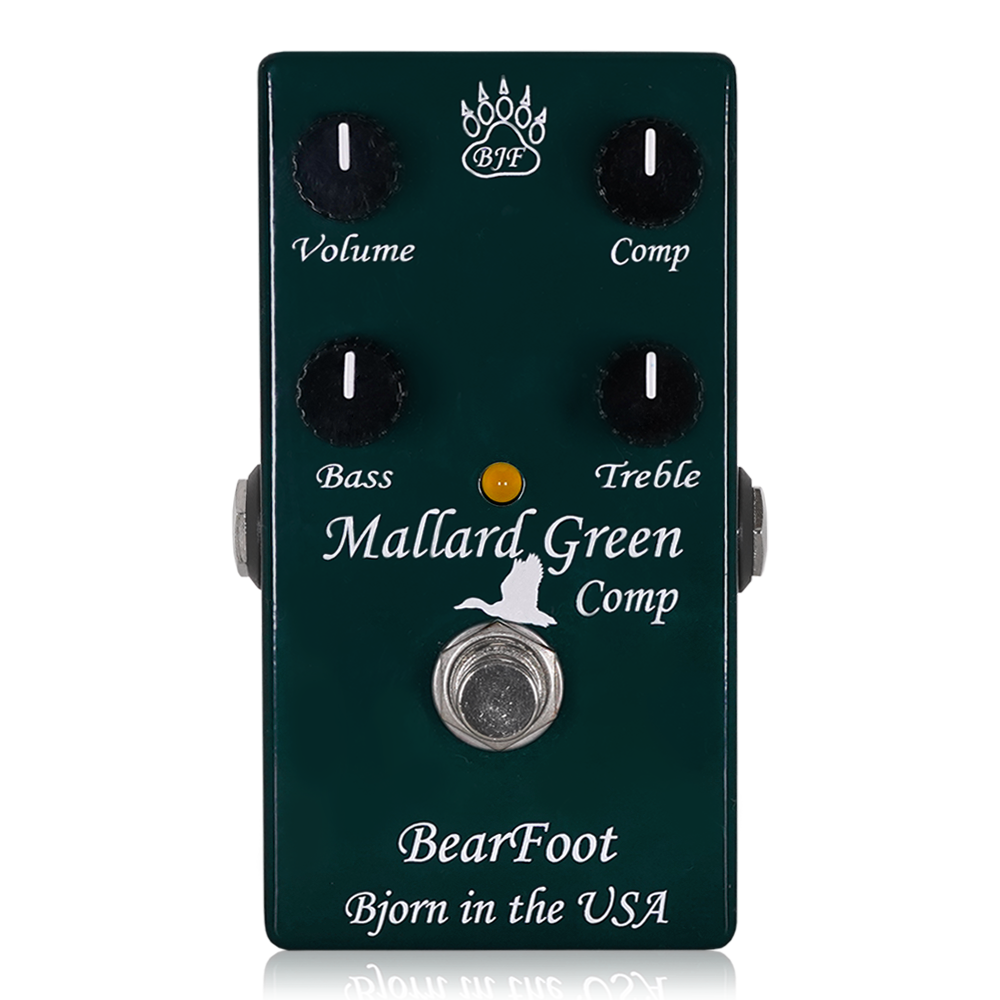 BearFoot Fx - Mallard Green Comp | コンプレッサー ギター エフェクター