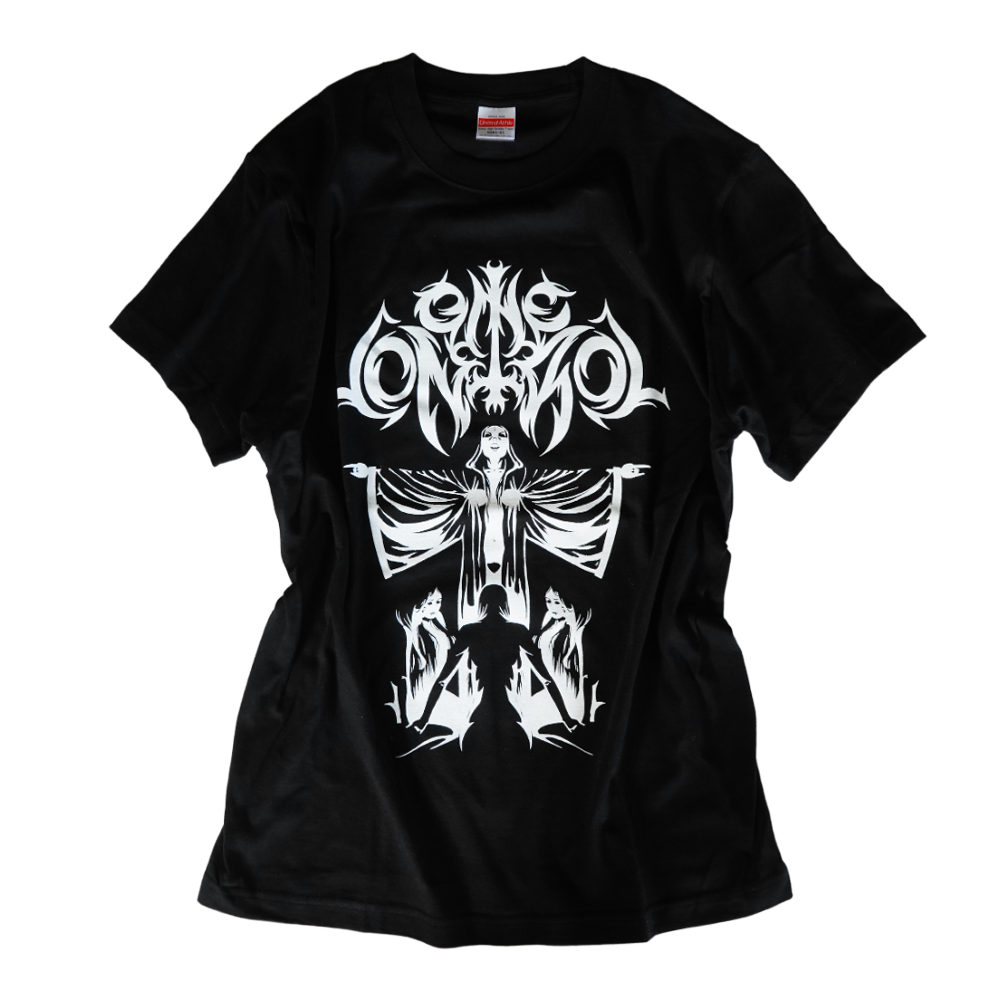 One Control - デスメタル風ロゴ Tシャツ ブラック