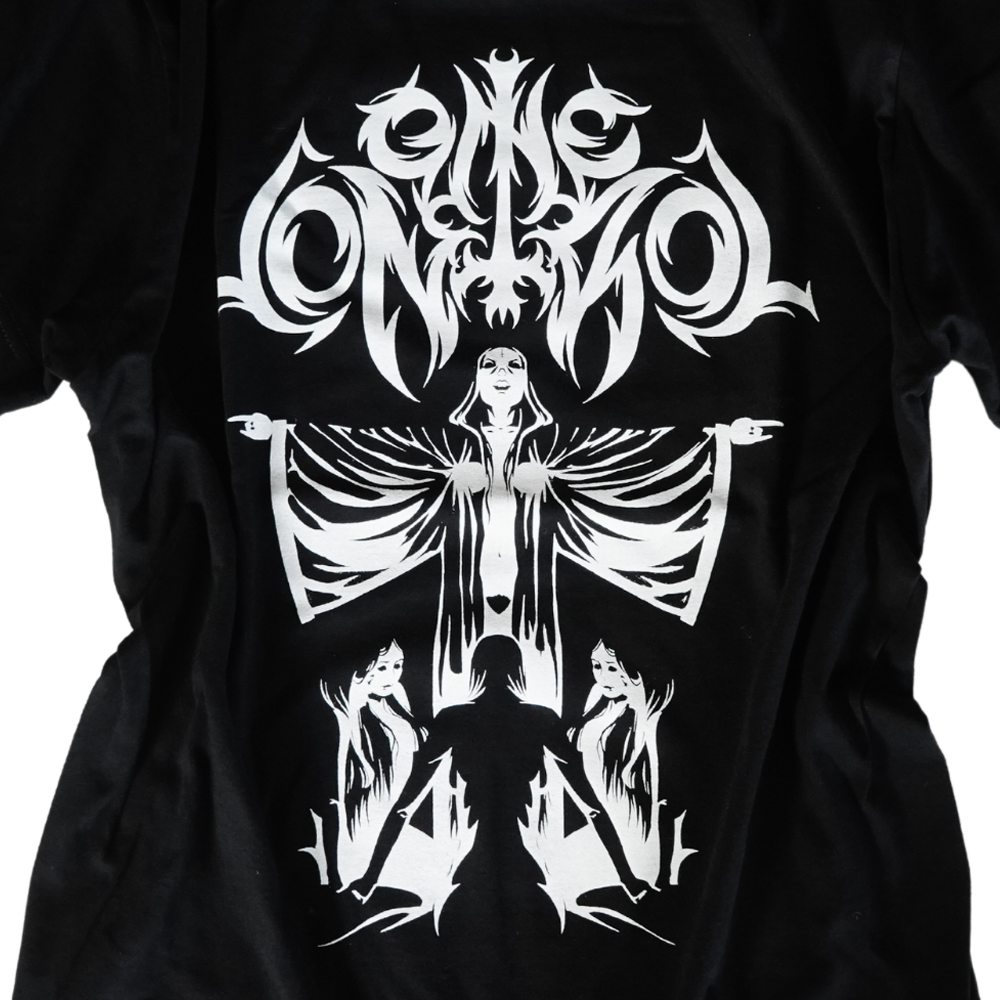 One Control - デスメタル風ロゴ Tシャツ ブラック