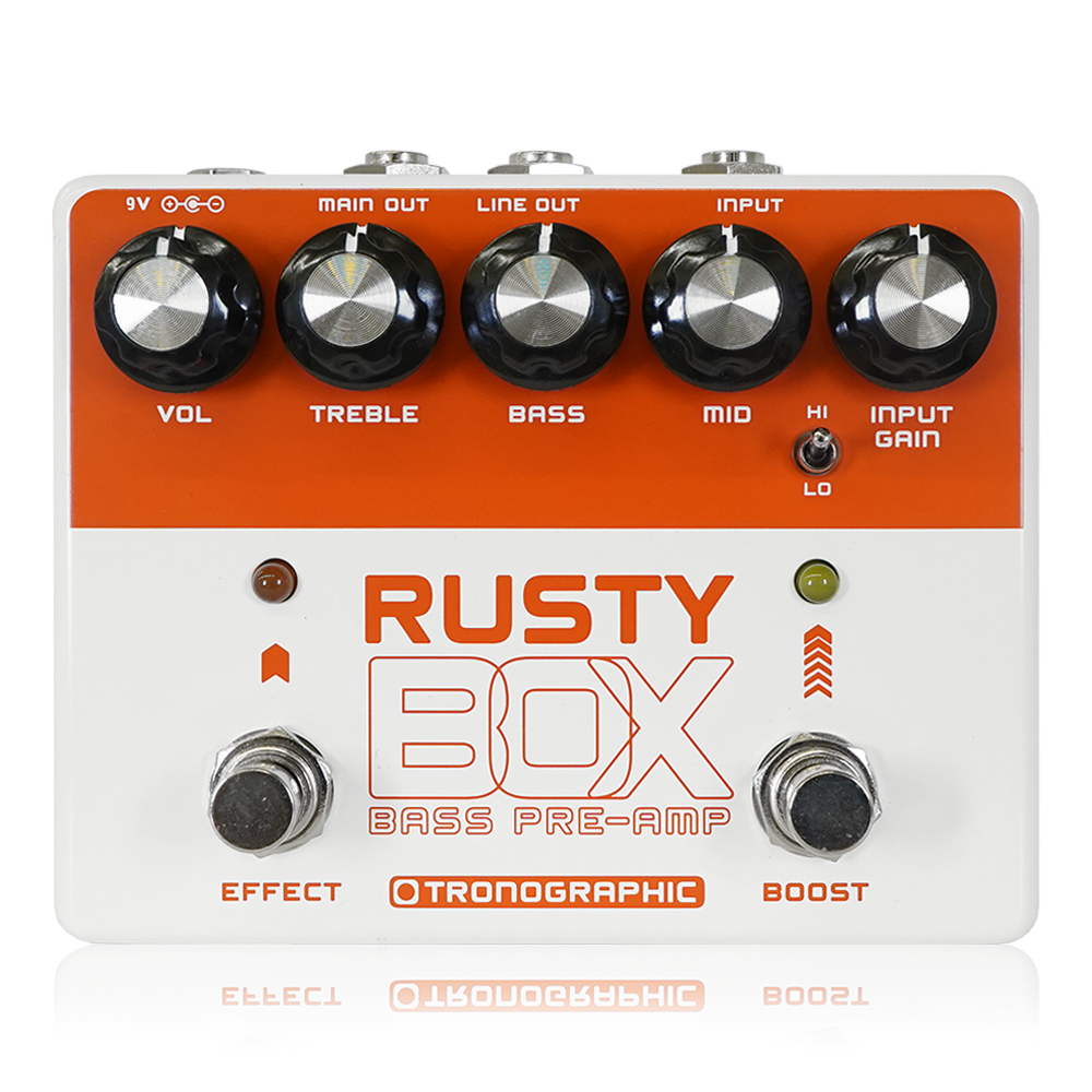 Tronographic Rusty Box ベースプリアンプ Tronographic - Rusty Box | プリアンプ ベース エフェクター – NINEVOLT