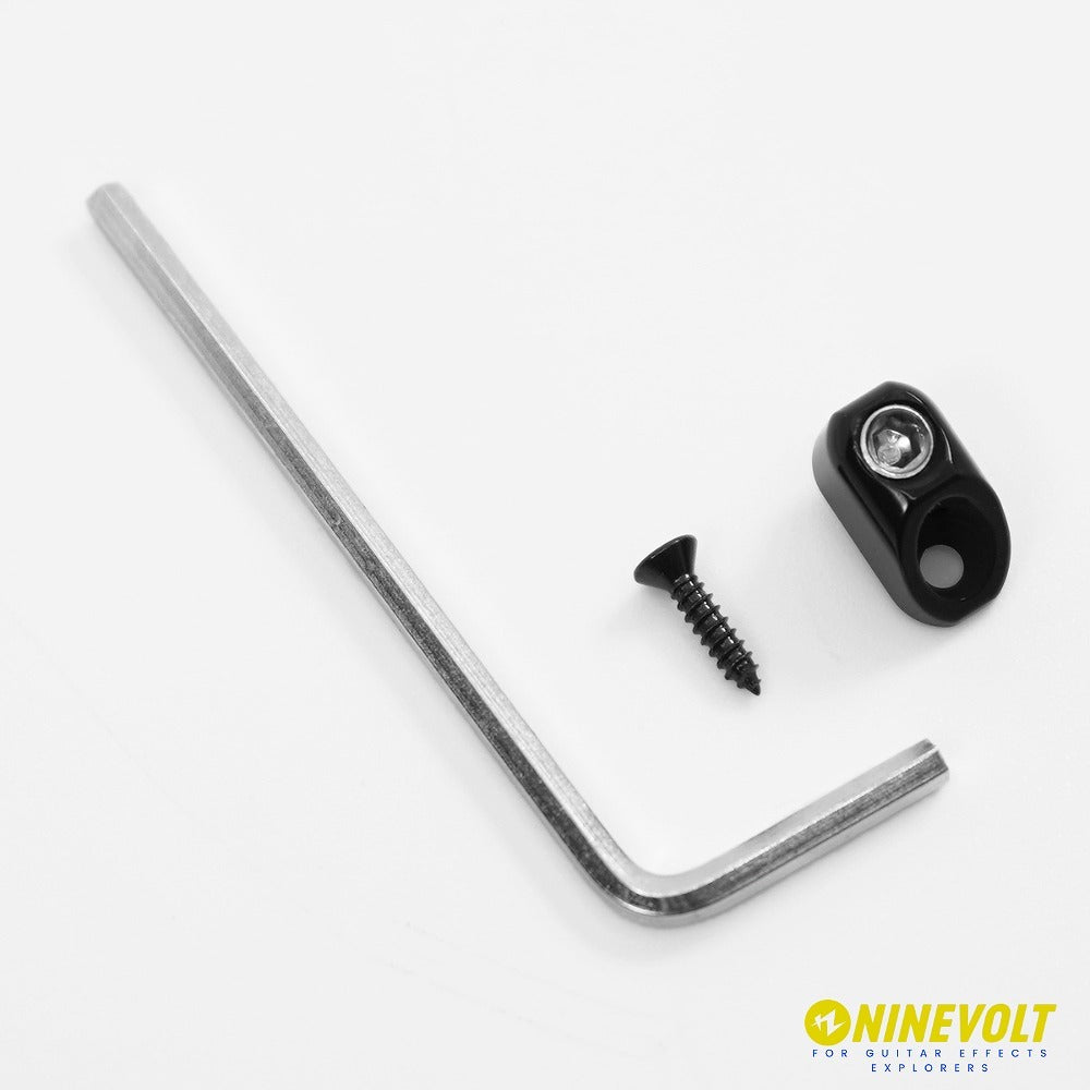 ABM - ABM7010B ヘッドレスギター用 ヘッドピース (1個入) 各弦独立型 ブラック 【ゆうパケット対応可能】