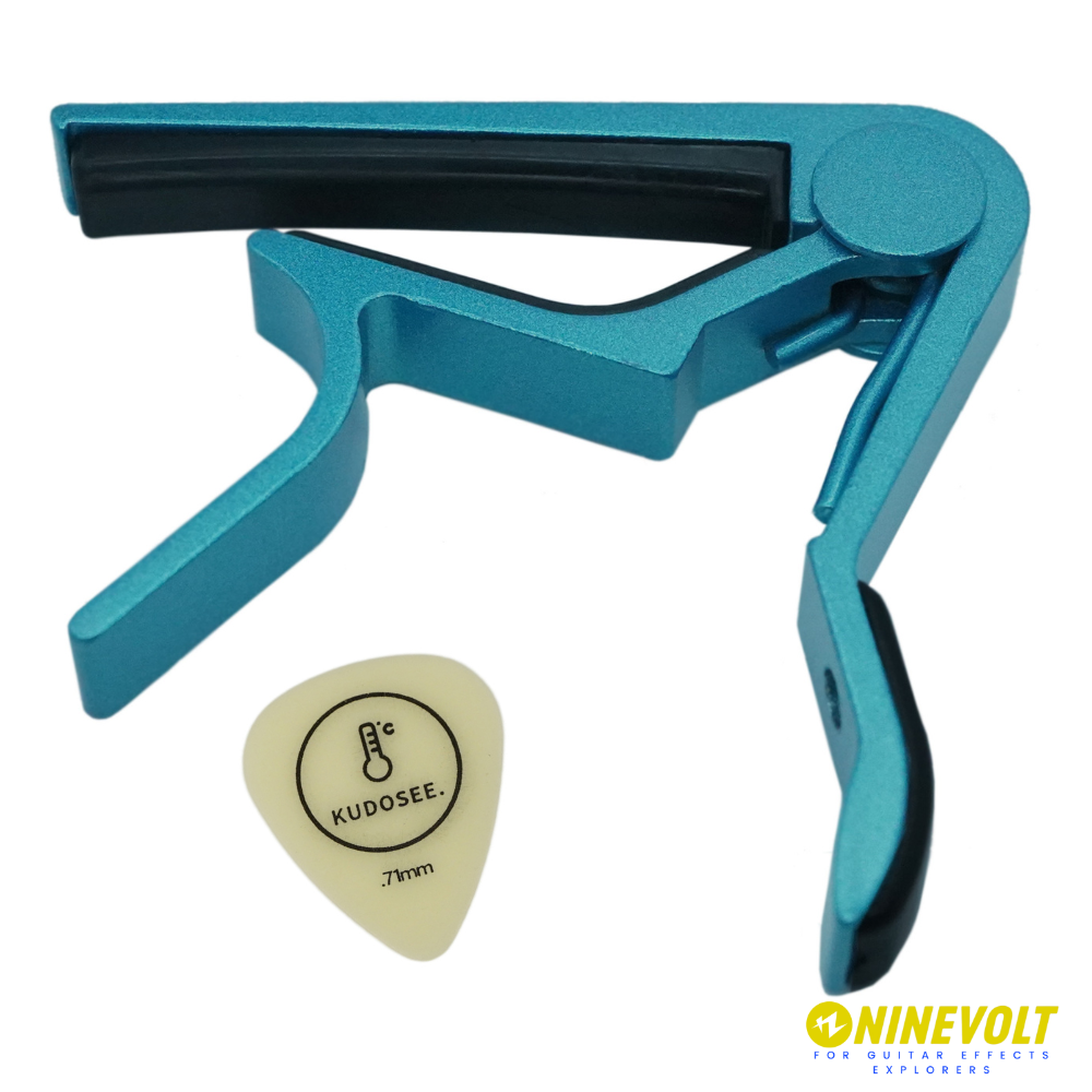 9℃ Basic Capo For Guitar 厚みが選べるオリジナルピック付き / カポタスト エレキ・アコースティック・クラシックギター用【ゆうパケット対応可能】