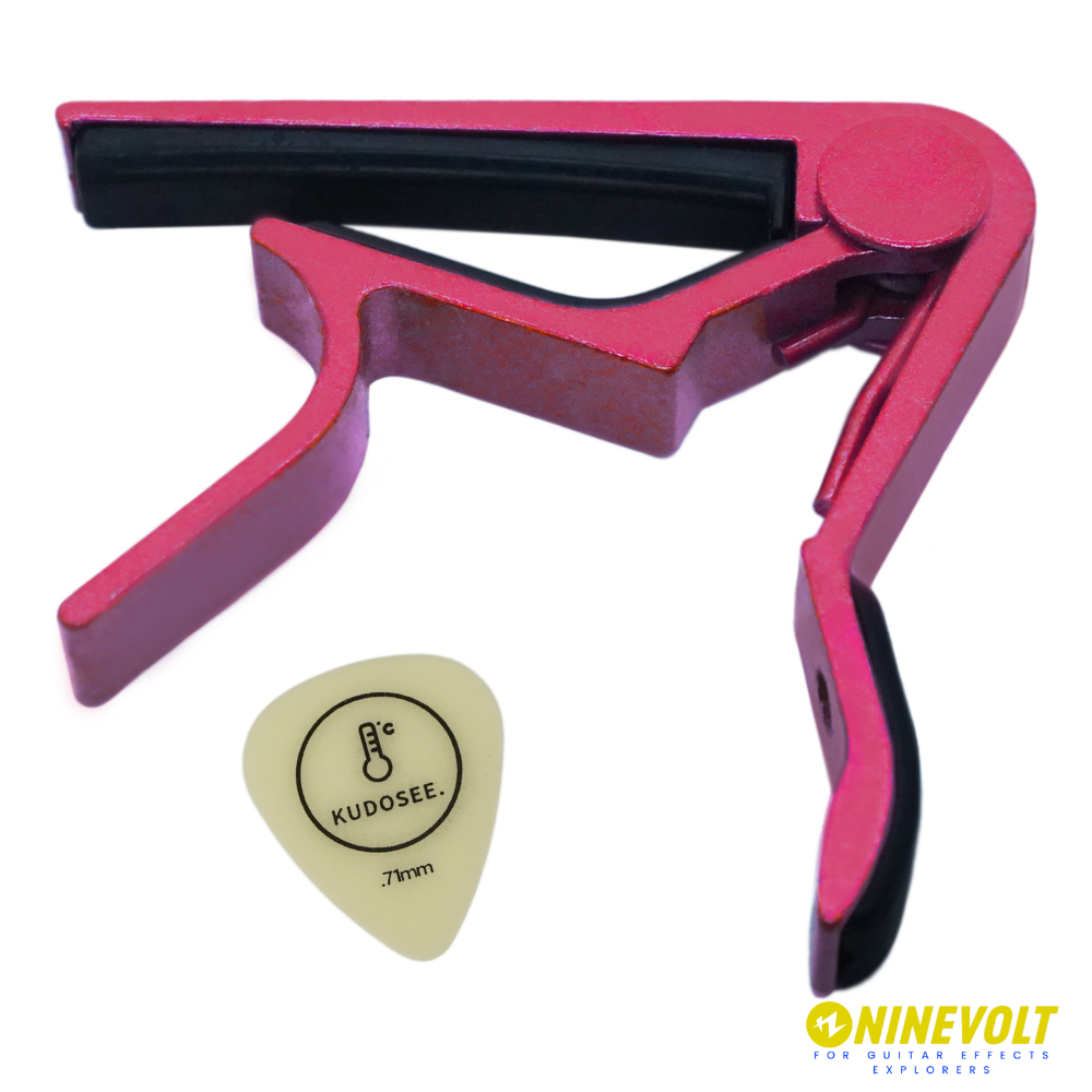 9℃ Basic Capo For Guitar 厚みが選べるオリジナルピック付き / カポタスト エレキ・アコースティック・クラシックギター用【ゆうパケット対応可能】