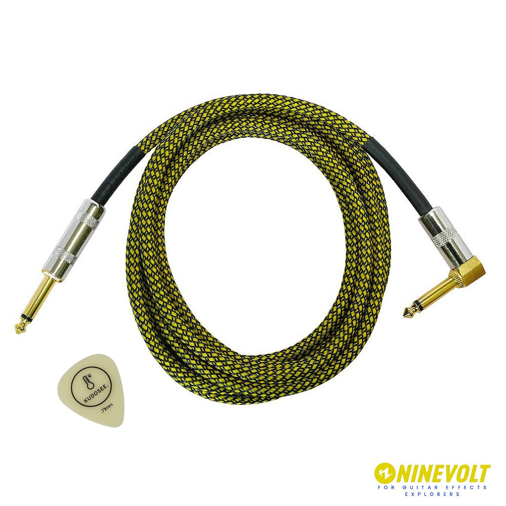 9℃ Basic Cable 3.0m LS 厚みが選べるオリジナルピック付き / ケーブル 3m【ゆうパケット対応可能】