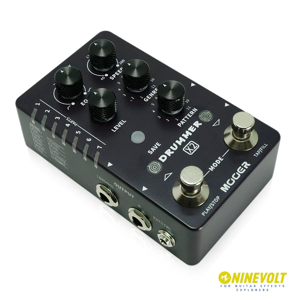 【11/20(木)16:00までフットスイッチハット付属】Mooer - DRUMMER X2 | ドラムマシン ギター エフェクター