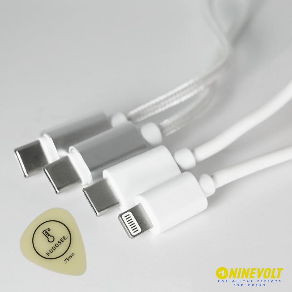 9℃ OTG Cable 厚みが選べるオリジナルピック付き / OTG対応 USB-C モバイルデバイス【ゆうパケット対応可能】