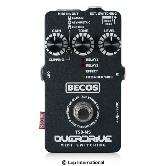 BECOS - Overdrive / MIDI Amp Channel Switcher | オーバードライブ MIDIコントローラー エフェクター