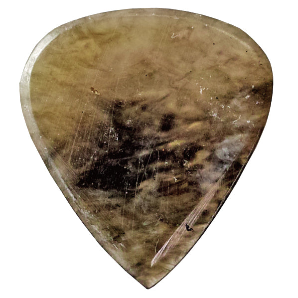 9℃ - レジン (樹脂) で作られた扱いやすい ジャズ ピック 2.5mm | Resin Jazz Pick Clear and Green Moss Small (RE-JP-N-CGM-S-2.5)【ゆうパケット対応可能】