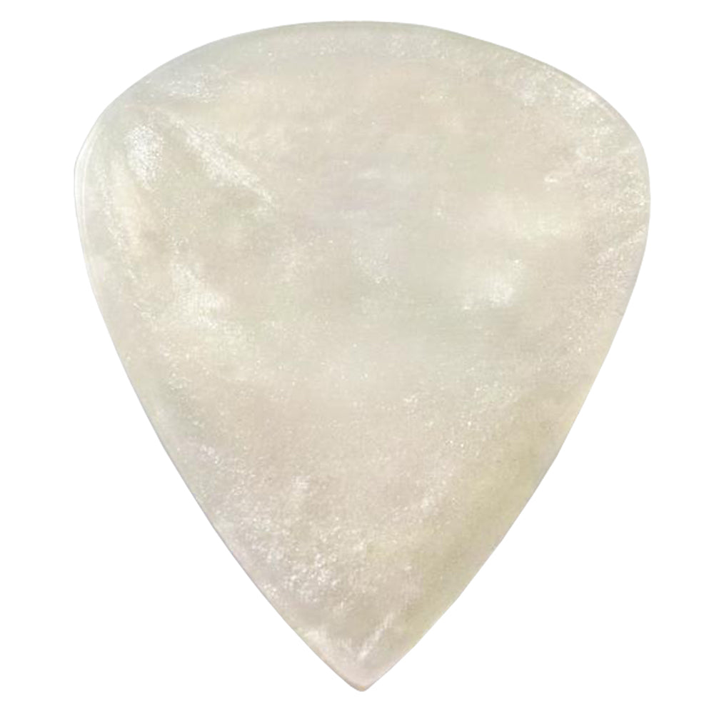 9℃ - レジン (樹脂) で作られた扱いやすい ティアドロップ ピック 3.0mm 両面くぼみ加工 | Resin Tear Drop Double Dent Clear and Silver 3mm (RE-TD-DD-CS-3.0)【ゆうパケット対応可能】