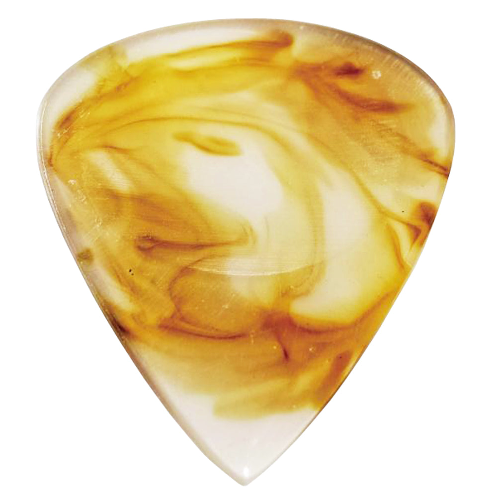 9℃ - レジン (樹脂) で作られた扱いやすい ティアドロップ ピック 3.0mm 両面くぼみ加工 | Resin Tear Drop Double Dent Milky and Agoya 3mm (RE-TD-DD-MA-3.0)【ゆうパケット対応可能】