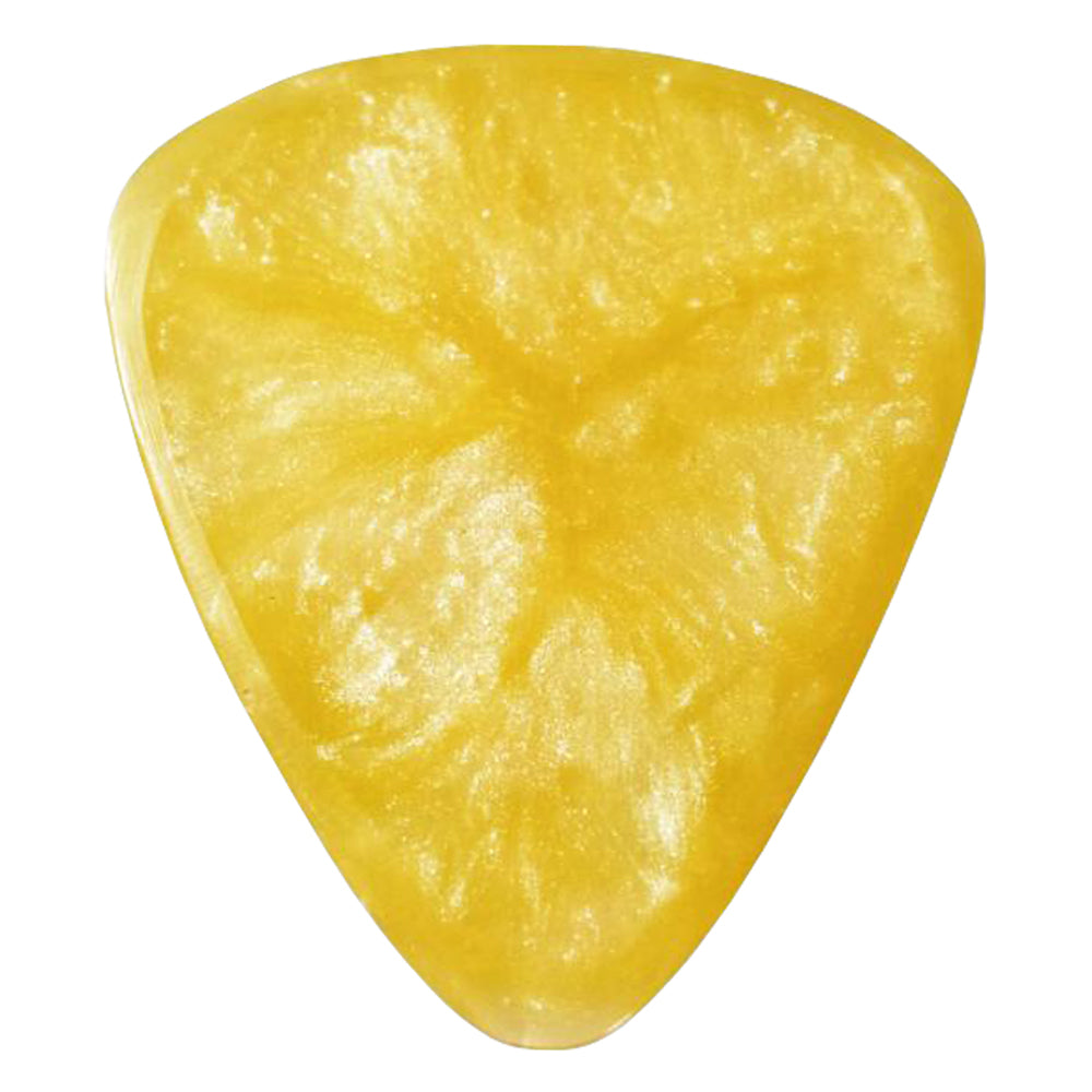 9℃ - レジン (樹脂) で作られた扱いやすい ティアドロップ ピック 3.0mm | Resin Tear Drop Chamfer Yellow 3mm (RE-TDC-N-YE-3.0) 【ゆうパケット対応可能】