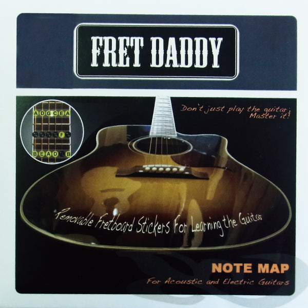 Fret Daddy - スケール教則シール 【フレットボードノートマップ(エレキ/アコースティックギター用)】【ゆうパケット対応可能】