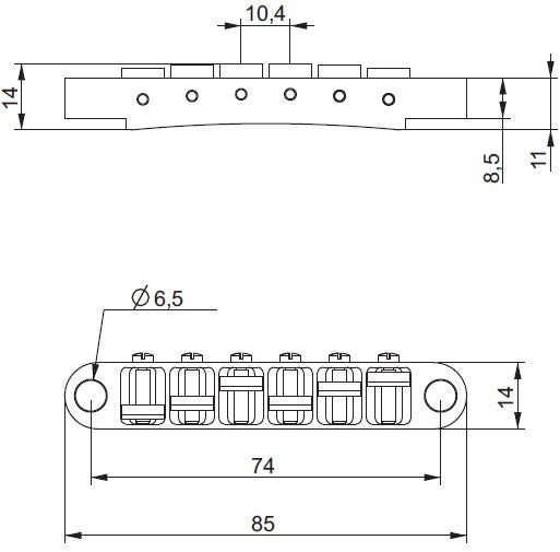 【お取り寄せ/代引不可】ABM/ABM2506N ナッシュビルタイプブリッジセット ニッケル(ミリ規格)