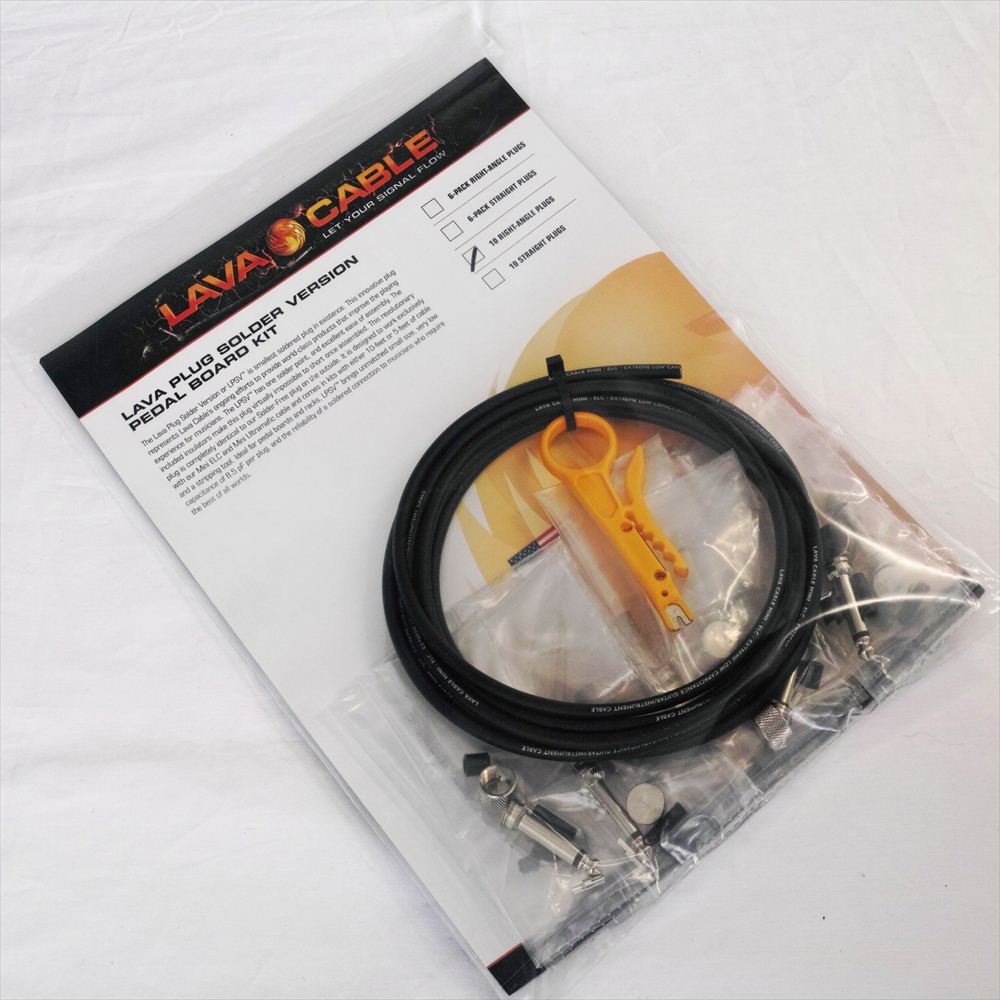 Lava Cable - Soldered Mini Plug Kit Right Angle L字型プラグ 【ゆうパケット対応可能】 パッチケーブル ソルダーレス ソルダーフリー はんだ不要