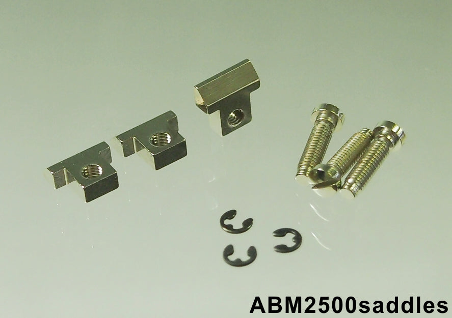 ABM/ABM2500saddlesB ABR-1用ブラスサドル ブラック(3個セット)【ゆうパケット対応可能】