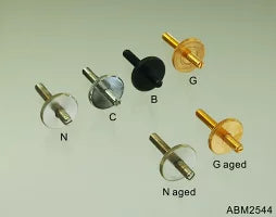 【お取り寄せ/代引不可】ABM/ABM2544G ABR-1用 スタッド/サムホイールセット ゴールド(インチ規格) 【ゆうパケット対応可能】