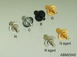 【お取り寄せ/代引不可】ABM - ABM2545Gaged ナッシュビル用 スタッド/アンカーセット ゴールドエイジド加工(インチ規格)【ゆうパケット対応可能】