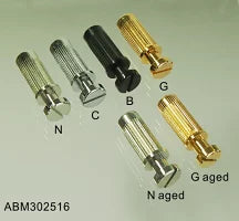 【お取り寄せ/代引不可】ABM - ABM302516Naged ストップテイルピース用スタッド/アンカーセット ニッケルエイジド加工(インチ規格)【ゆうパケット対応可能】