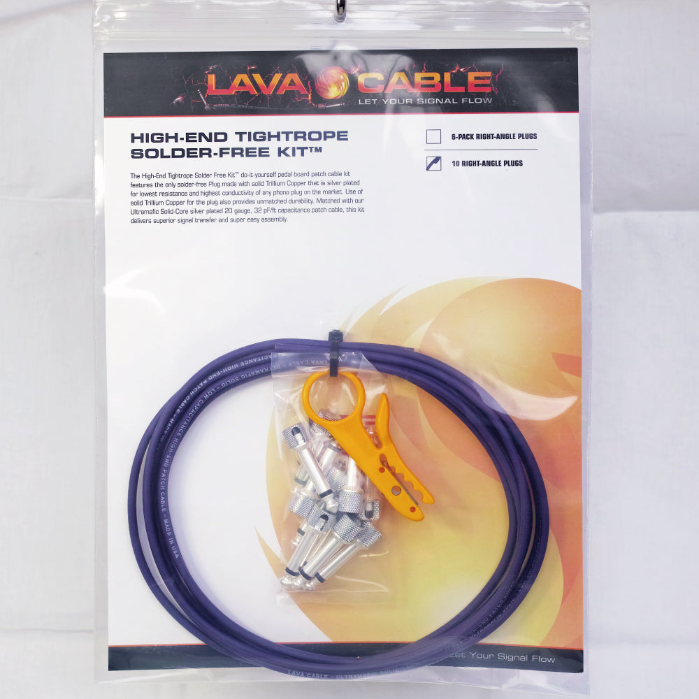 Lava Cable High-End Tightrope Solder-Free kit L字型プラグ 【ゆうパケット対応可能】 パッチケーブル ソルダーレス ソルダーフリー はんだ不要