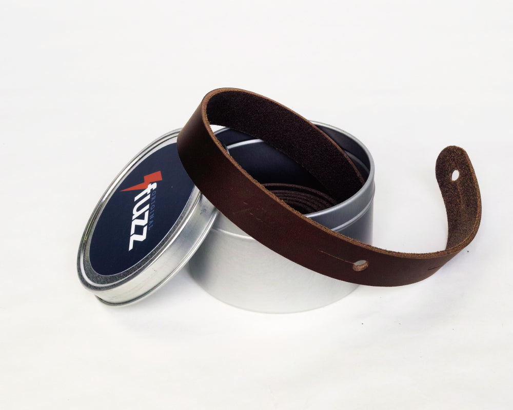 Original Fuzz Skinny Leather Strap in Brown Medium