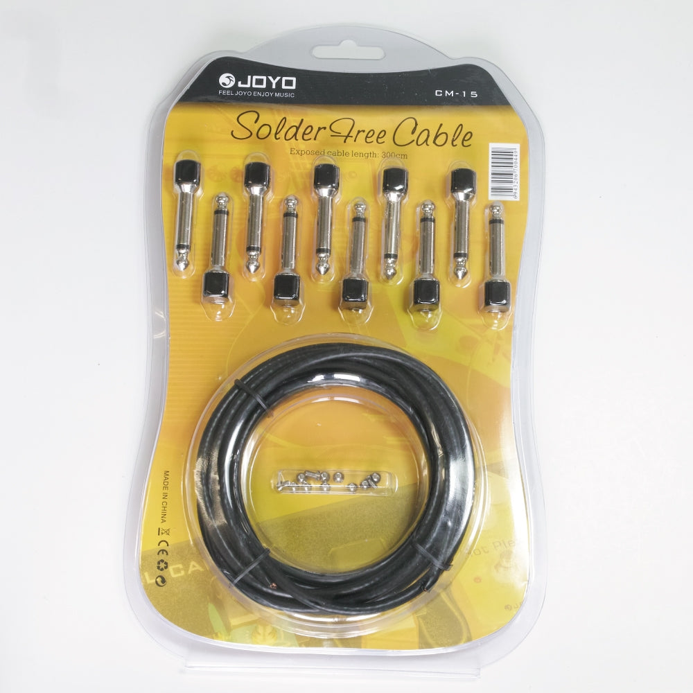 JOYO CM-15 Solder-free Cable Kit (ニッパー・ドライバー付属) / はんだ不要 ソルダーフリー DCケーブル 自作キット