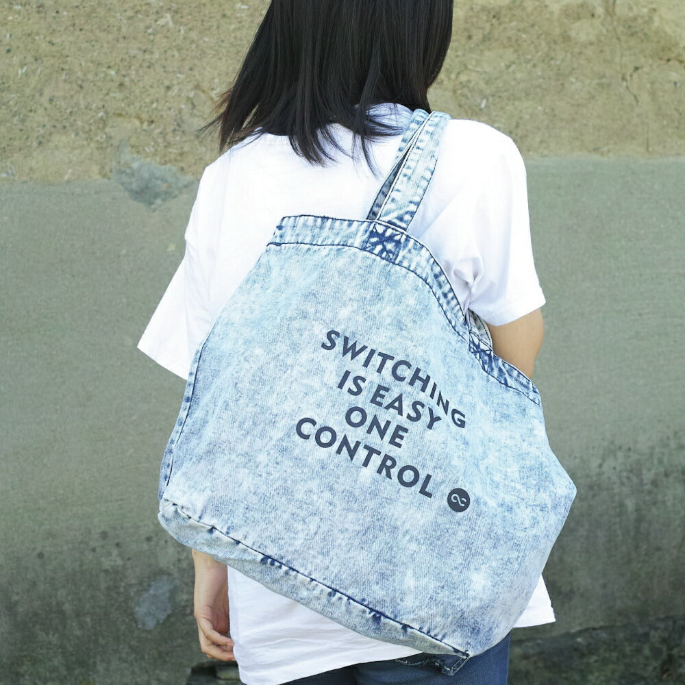 One Control トートバッグ ケミカルウォッシュ