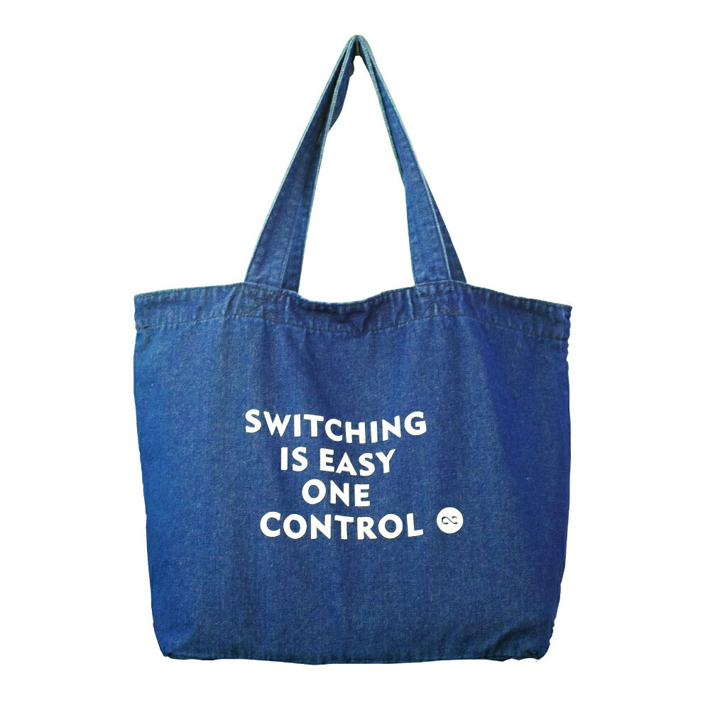 One Control トートバッグ ダークブルーデニム