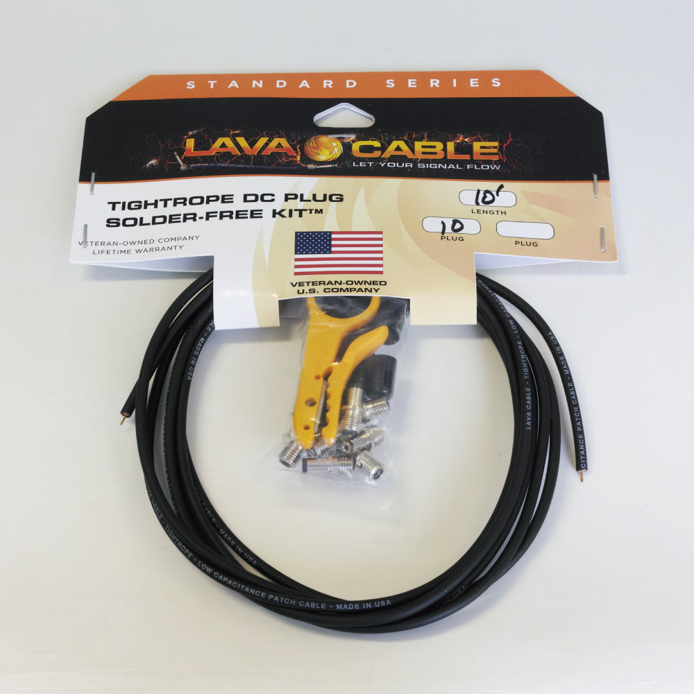 Lava Cable - Tightrope DC Plug Solder-Free Kit 【ゆうパケット対応可能】 パッチケーブル DCケーブル ソルダーレス ソルダーフリー はんだ不要