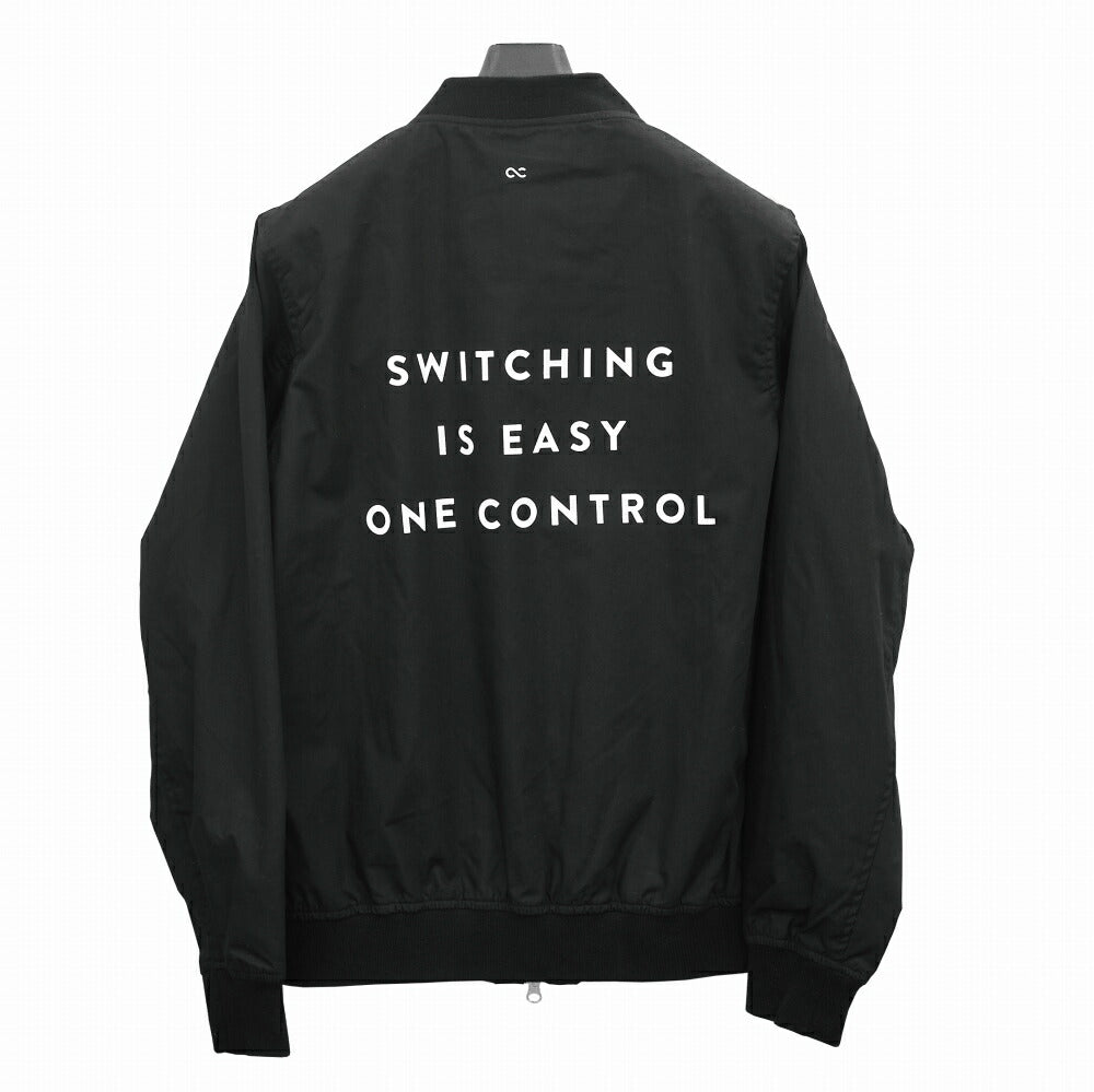 One Control スタジアムジャケット (背面 Switching is Easy プリント) ブラック