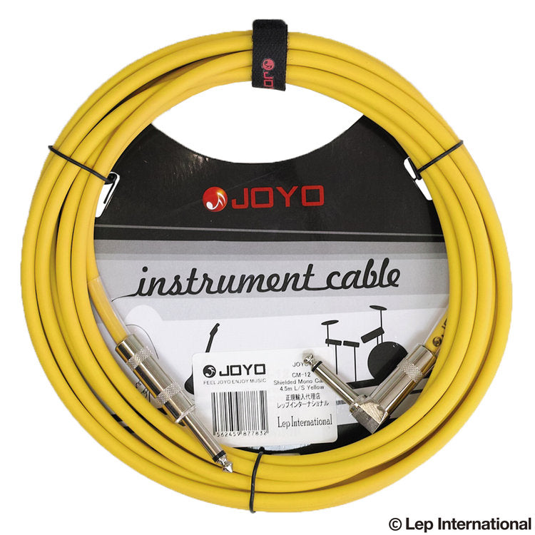 JOYO CM-12 Shielded Mono Cable 4.5m L/S 【ゆうパケット対応可能】