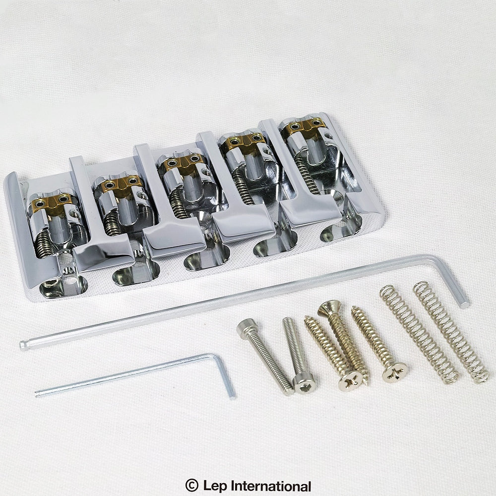 【お取り寄せ/代引不可】ABM/ABM3705C19 MkII 5弦ベース用 ベルブラスブリッジ 弦間19mm クローム / ベースパーツ ブリッジ