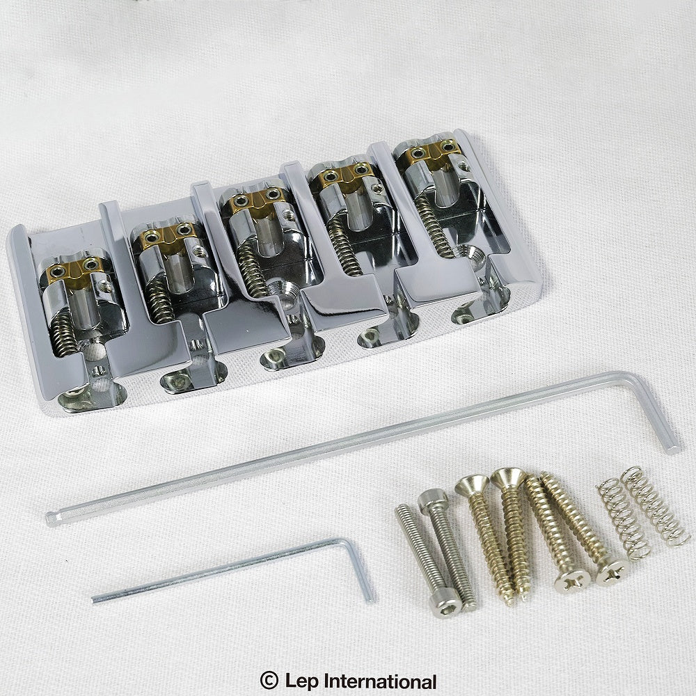 ABM/ABM3705CA19 MkII 5弦ベース用 アルミブリッジ 弦間19mm クローム / ベースパーツ ブリッジ
