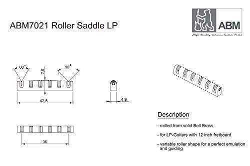 ABM - ABM7021 ローラーナット | ギターパーツ ナット 【ゆうパケット対応可能】