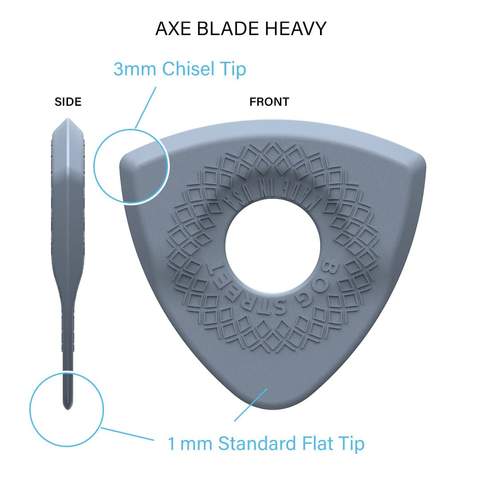 BOG STREET AXE SERIES MIX (Original Smooth-Edge) 9 Picks / ピック ギター 【ゆうパケット対応可能】