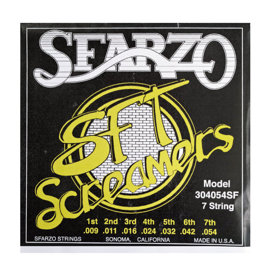 SFARZO　SFT Screamers 304054SF 7弦用 .009-.054　ギタリストのためだけに開発された新世代の高品質弦　Jake Cloudchair使用弦　【ゆうパケット対応可能】