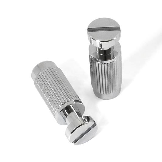 【お取り寄せ/代引不可】ABM - ABM302516C　ストップテイルピース用スタッド/アンカーセット　クローム（インチ規格）【ゆうパケット対応可能】