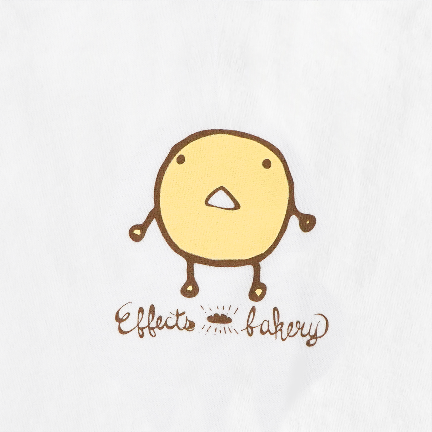 Effects Bakery - Bagel 長袖 Tシャツ ホワイト 【ゆうパケット対応可能】
