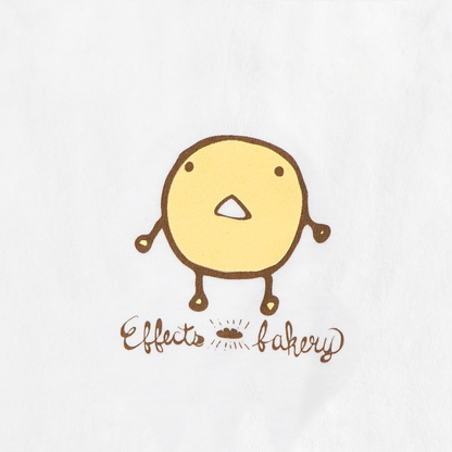 Effects Bakery - Bagel 長袖 Tシャツ ホワイト 【ゆうパケット対応可能】