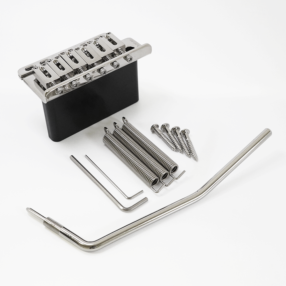 【6/8 16:00まで10%OFF!】Super-Vee - BladeRunner Bridge Kit 6-Screw Nickel | ギタートレモロ 6点支持タイプ トレモロブリッジ ギターパーツ